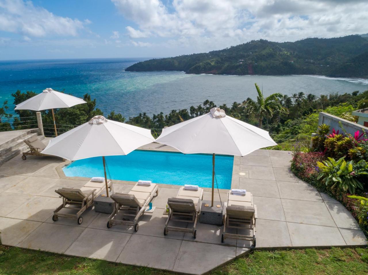 Pagua Bay House - Oceanfront Cabana'S Marigot Exterior photo